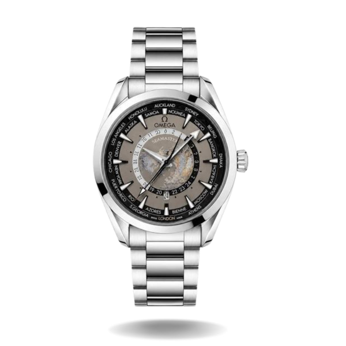 Omega Seamaster Aqua Terra Worldtimer Metal Strap