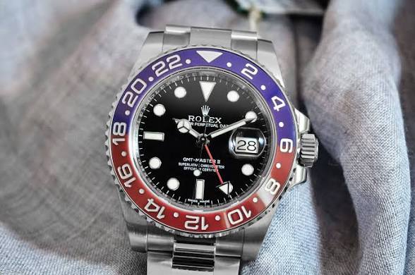 Rolex GMT-Master II "Pepsi" Black Dial Steel Men Watch