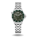 OMEGA Stainless Steel Seamaster Green Diver Chronometer Mens Watch