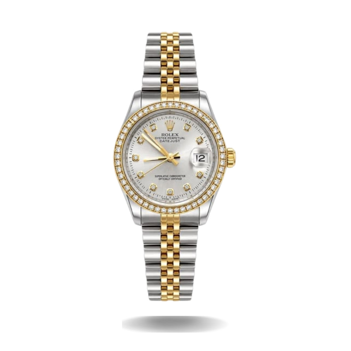 Rolex Lady Datejust  Stainless Steel Ladies Watch White