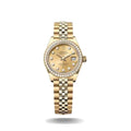 Rolex Lady Datejust  Stainless Steel Ladies Watch Gold Dial