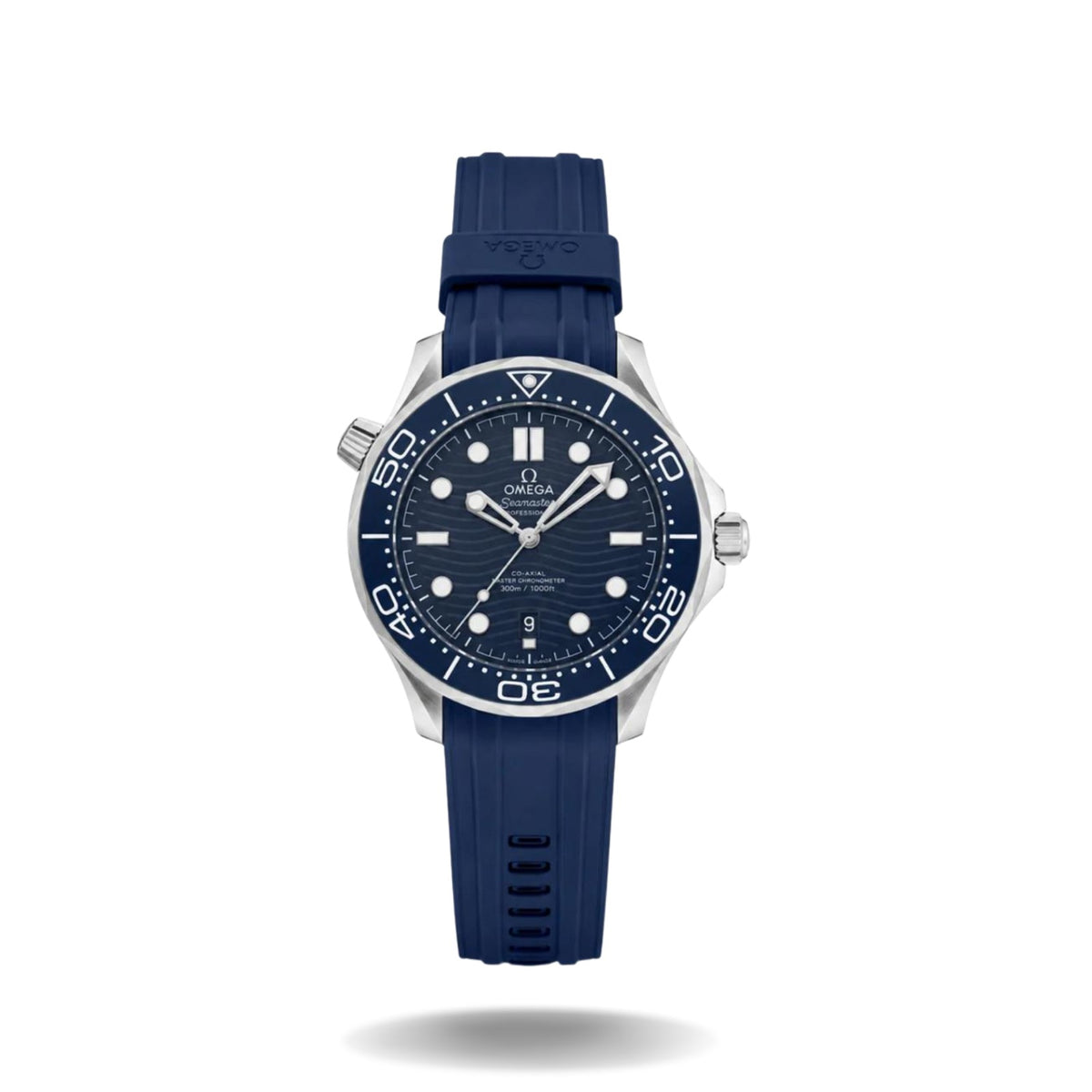 Omega Seamaster Rubber Diver  Blue Dial Chronometer  Men's Watch