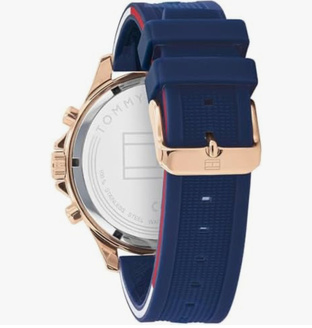 TOMMY HILFIGER Men's Rubber Chronograph Watch