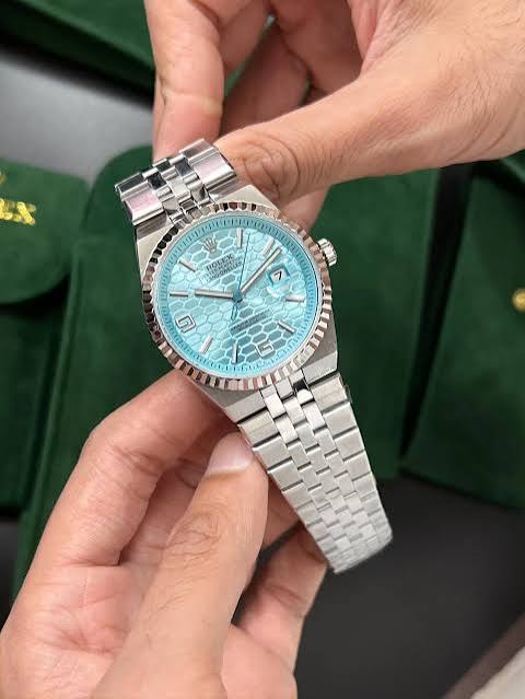 Rolex Land-Dweller Platinum Ice Blue Dial