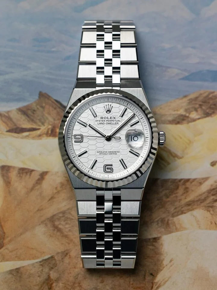 Rolex Land-Dweller Oyster steel  white