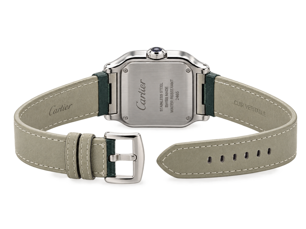 Cartier Santos Men’s leather strap Green