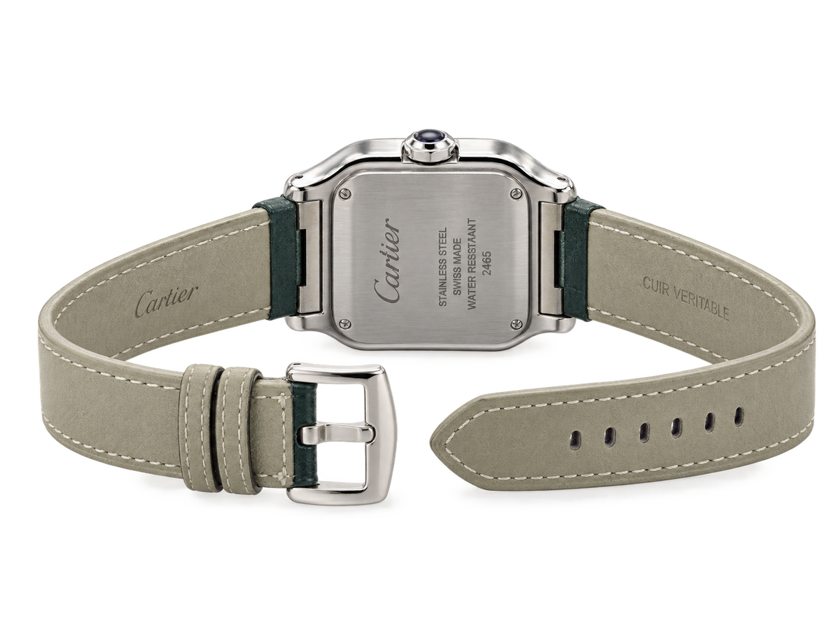 Cartier Santos Men’s leather strap Green
