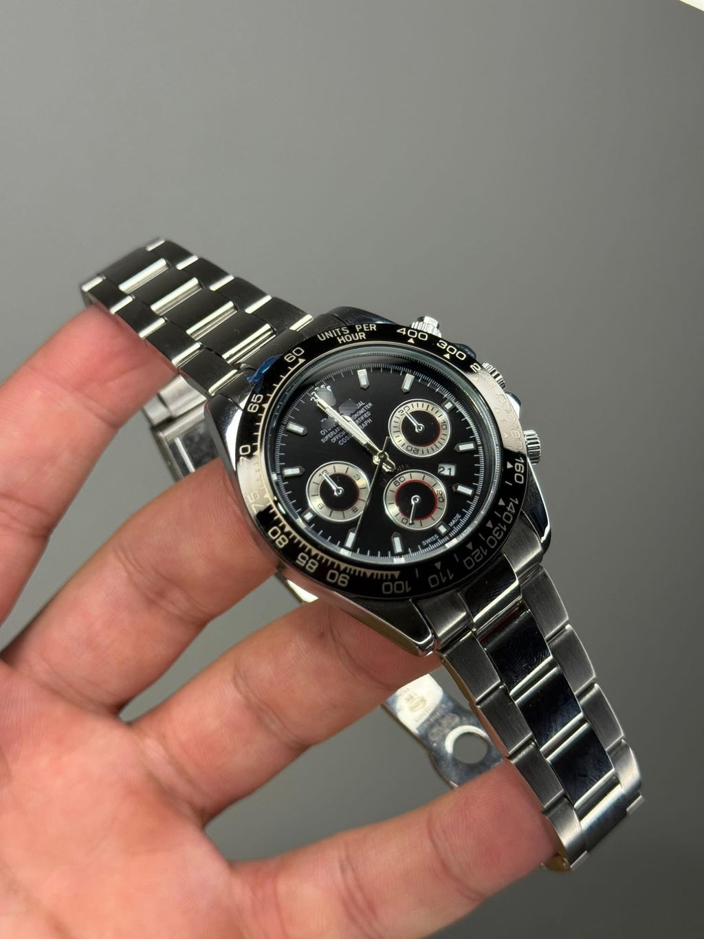 Rolex Cosmograph Daytona Black Dial Stainless Steel Watch