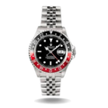 Rolex GMT Master II Case ref 16710, Ca 1989, black-red bezel
