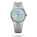 Rolex Land-Dweller Platinum Ice Blue Dial