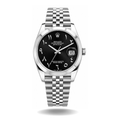 Rolex Datejust  Black Custom Arabic Dial